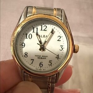 Alba Two-Tone Silver and Gold Watch